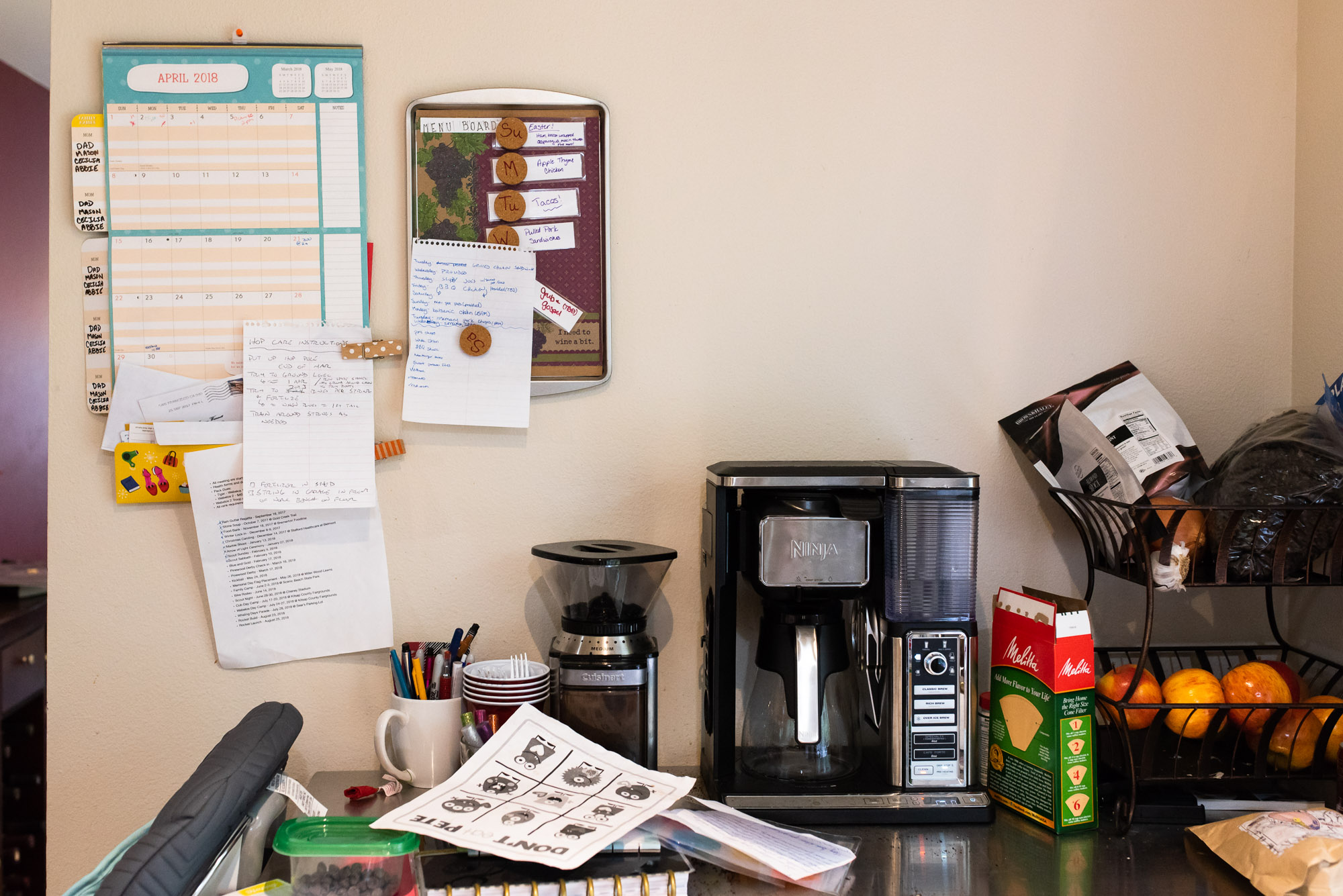 coffee station - documentary photography of military families